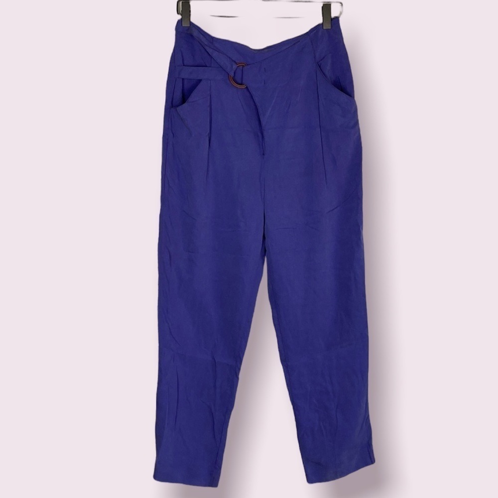Anthropologie wrap front indigo pants